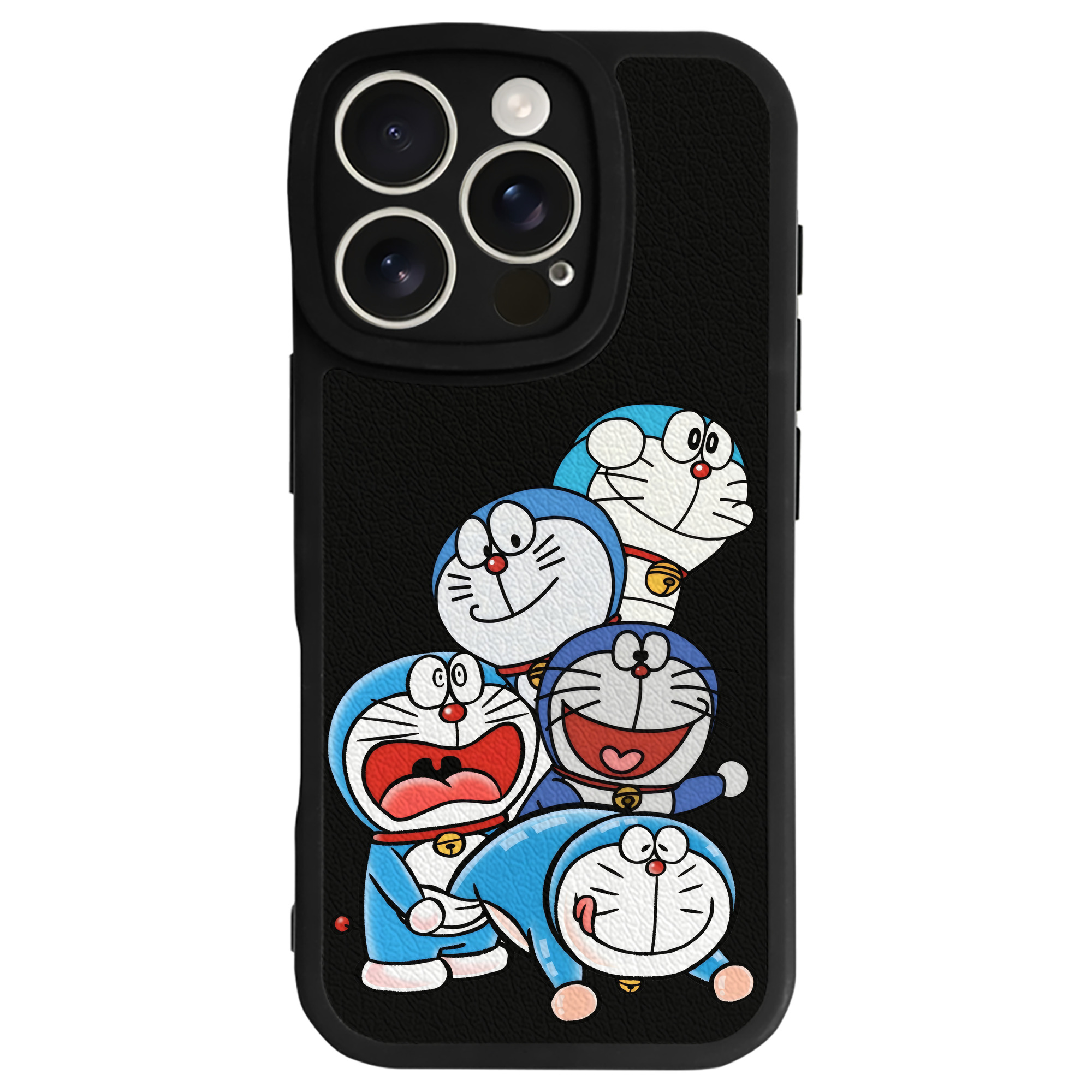 （画像用） ドラえもん Doraemon 【iPhone 16シリーズ対応】シリコンスマホケース（レザー調） 材質：シリコン